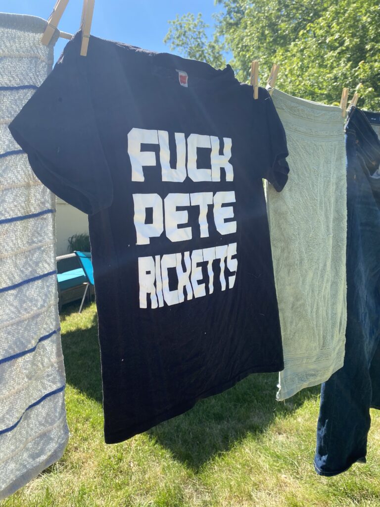 swearing fuck pete ricketts shirt