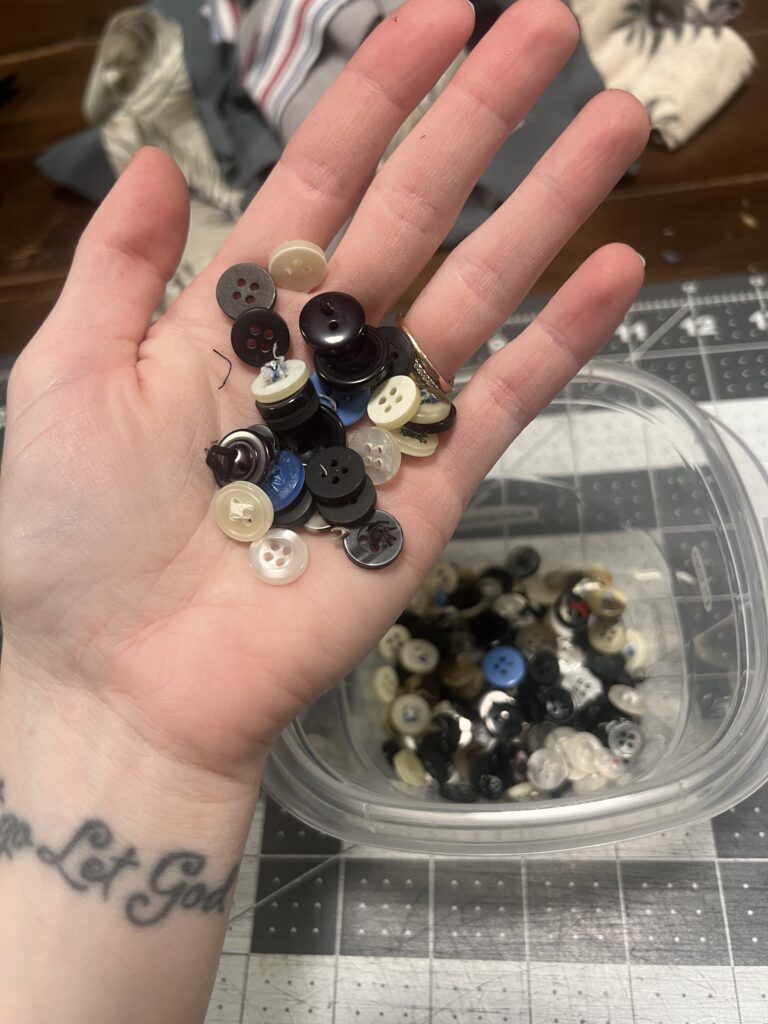 handful of buttons